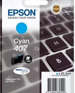Tinteiro Epson T07u Ciano L - Workforce Wf-4745