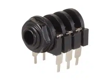Conector Jack Fêmea 6.35mm - Circuito Fechado