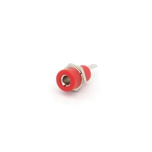 Borne Conector 4mm Solder - Vermelho