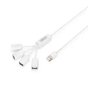 Digitus Da-70216 Interface Hub 480 Mbit/S White
