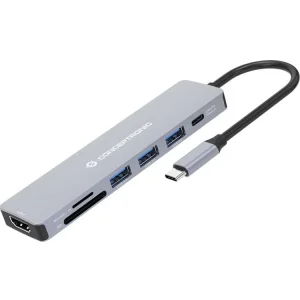 Hub Usb-C "7-Em-1"Hdmi / Usb-C / Usb 3.0 / Sd / T.