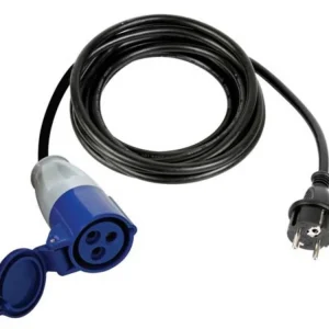 Cabo com Adaptador Ficha Schuko / Tomada Cee - 3 M