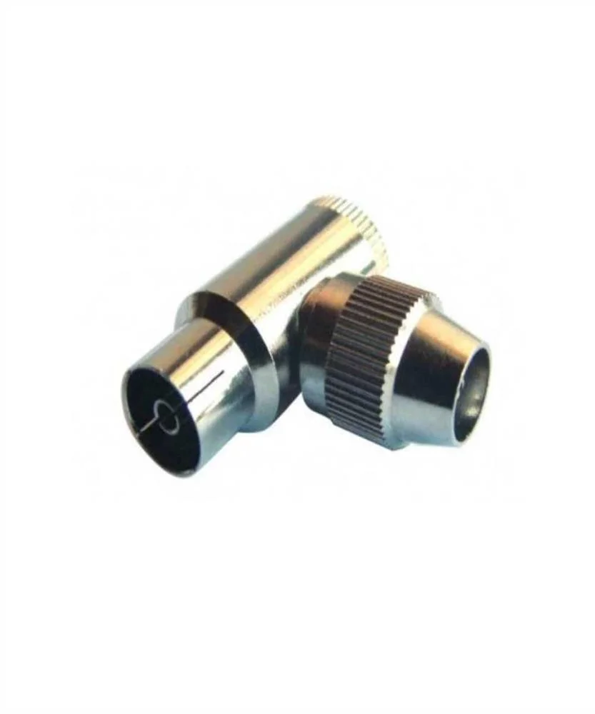 Ficha Iec Fêmea Curva Metálica - Daxis (25 Un)