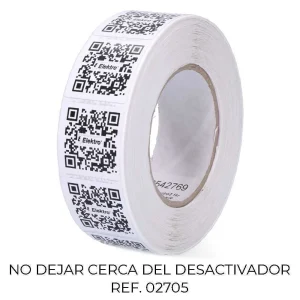 Pack 1000 Etiquetas Anti-Roubo 410 Branca Desativ.