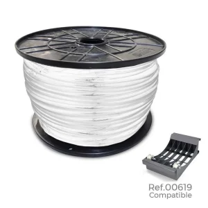 Rolo de Cabo Acrilico 3x2,5mm Branco 150mts (Bobin