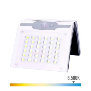 Aplique Solar 2w 220lm 6.500k com Sensor Cor Bran.