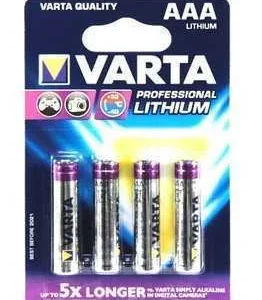 Pilha Varta Ultra Lithium Lr03 AAA Pack 4uni