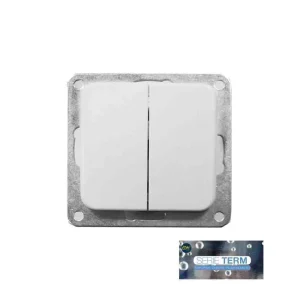 Comutador Duplo de Encastrar "Serie Term" Edm