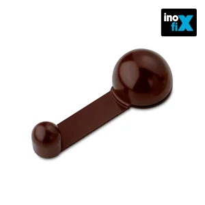 Batente Adesivo com Retenção Giratório Castanho