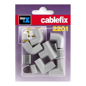 Acessórios Sortidos Cablefix 2201 Cinza Kit de 10