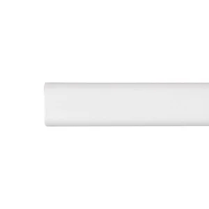 Varão Armário Oval Metal Branco 200cm