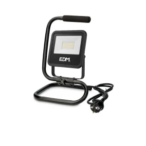 Projetor LED com Pé 30w 2370lm 4000k Luz Dia Blac.