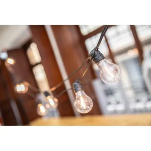 Grinalda Allegra Solar+Bateria Preto 8m 10 Lâmpad.