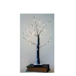 Árvore de Natal Branco Quente 24 LED a Pilhas 60cm