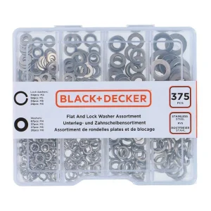 Sortido Anilhas Planas e de Segurança Black+Decker
