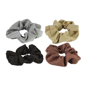 Pack de 4 Elásticos de Cabelo, 2 Coes Sortidas. J.