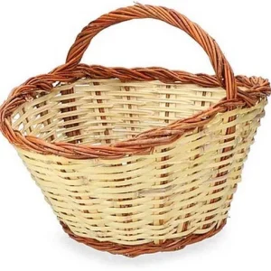 Cesto de Cana 44x31x22cm Altura com Asa 34cm Edm