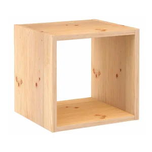Estante Modular 1 Cubo Pinho Maciço