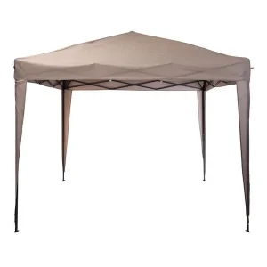 Tenda para Festas Dobrável 3x3x2.5m Cor Taupe Fe7.