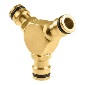 Conector de 3 Vias Latão Brass Cellfast