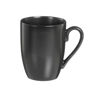 Pack 6 Chávena Mug de Porcelana Yumei 350ml Preto.
