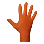 Luva Agility Grip Nbr S/Orange Powder T7.Caixa 50.