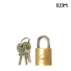 Cadeado Latão Arco Normal 25x15mm Blister