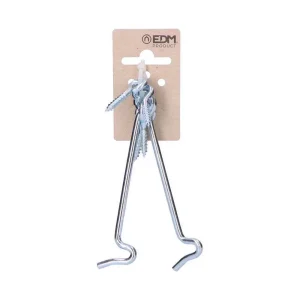 2 Fechamento de Olho Duplo 125 Mm Cartão de Pendu.