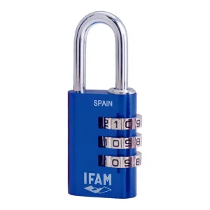 Cadeado Col Combi30 Azul Ifam