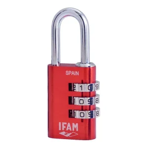 Cadeado Col Combi30 Vermelho Ifam