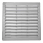 Grelha de Ventilação Quadrada com Plugues e Mosqu.