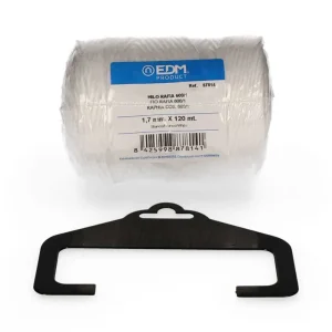 Fio Rafia 600/1 Bobina 220gm/120mts Branco.