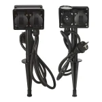 Estaca com 4 Tomadas 2+2 para Exterior Ip44
