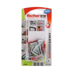 Blister 6 Buchas+ Ganchos  Duopower 6x30 Fischer