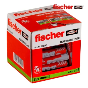 Buchas Duo Power Fischer 12x60 - Pack 25 Unidades