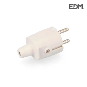 Ficha Borracha 10/16a 250v T/Tl Ip 44 4,8mm Branca