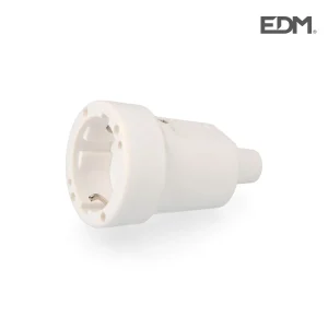 Ficha Femea Pvc 10/16a 250v T/Tl Ip 44 4,8mm Branc