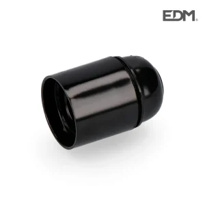 Casquilho Bk Reforçado E-27 Preto Embalado Edm
