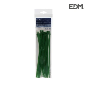 Abraçadeiras Verdes 200x4,8mm Saco 25 Unidades Edm