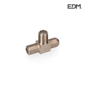 Conector F Ficha Tripla Macho em T Edm Embalada