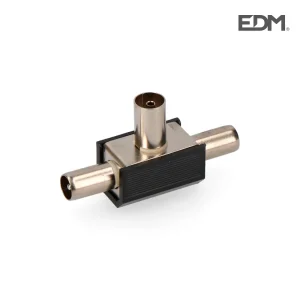 Ficha Tripla 1 Femea + 2 Machos Preto Blindado Edm