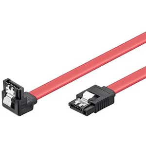 Cabo Sata 6 Gbits Ewent 1x90º 0.5m Vermelho