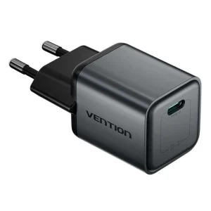 Carregador Gan Vention Usb-C 20w Cinzento