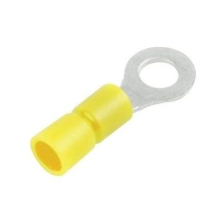 Terminal Olhal Blindagem Amarelo 13mm