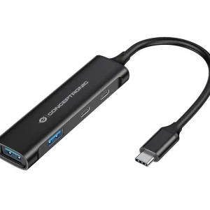 Adaptador Hub "4-Em-1" Usb-C - 2x Usb-C + 2x Usb-.