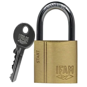 Cadeado com Chave Ifam Sr40 Latão Aço 1,31 X 3,98.