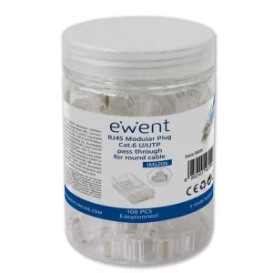 Fichas Rj45 Cat.6 U/Utp Ewent Modulares Pass (Pack-100)