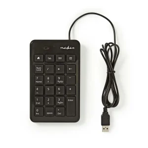 Teclado Numérico com Cabo  Usb  Preto
