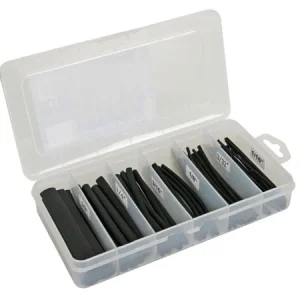 Kit Manga Termo-Retráctil - Preto com Cola 10cm