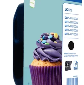 Cartucho Compatível Brother Lc123bkbp Preto